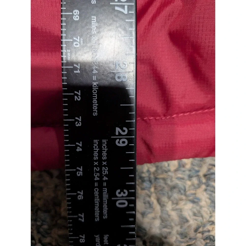 LL Bean Mens XL Tall Red Goose Down Puffer Vest Full Zip Quilted 245800